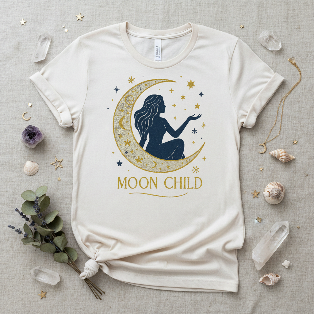 Boho celestial flat lay