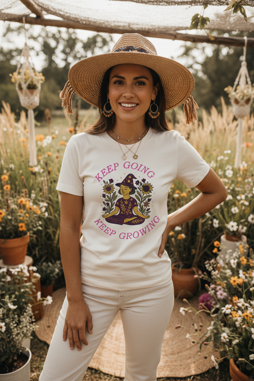 Boho hat and jewelry styling