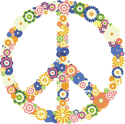 🌸 Floral Peace Sign T-Shirt ☮️