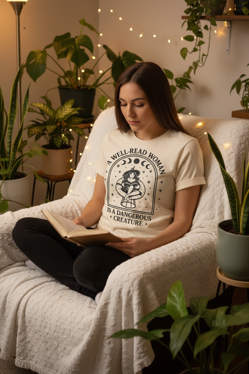 Cozy chair with plants