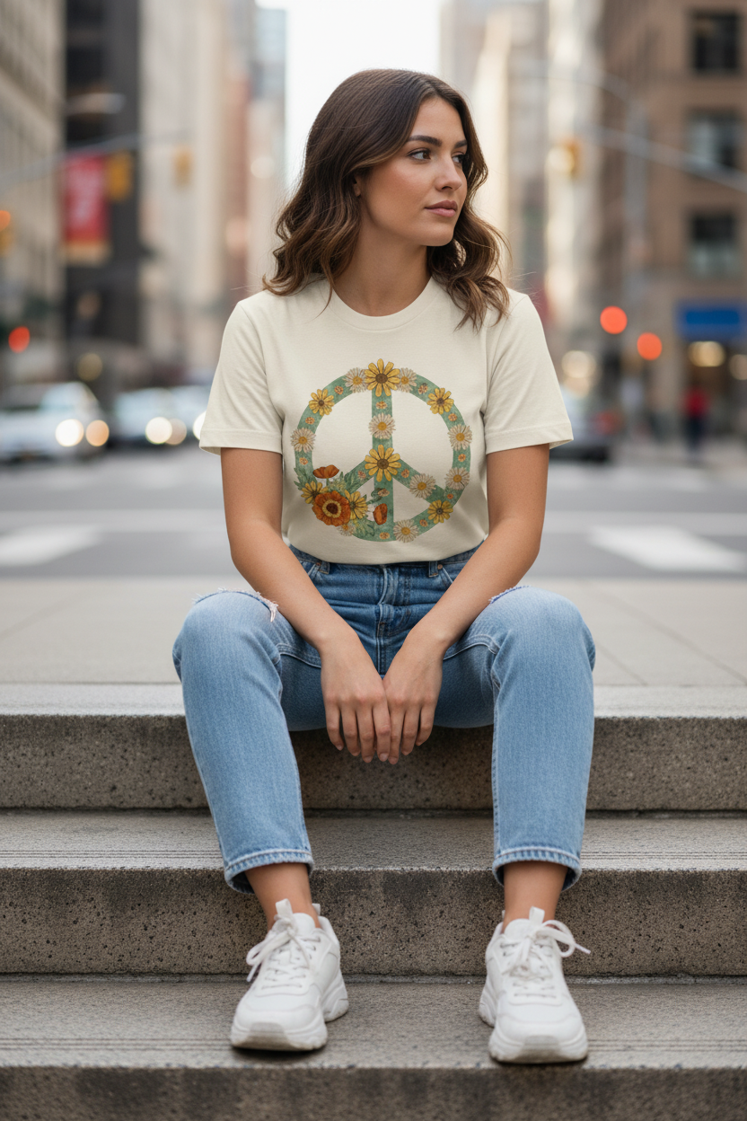 Floral Peace Cream - Sitting