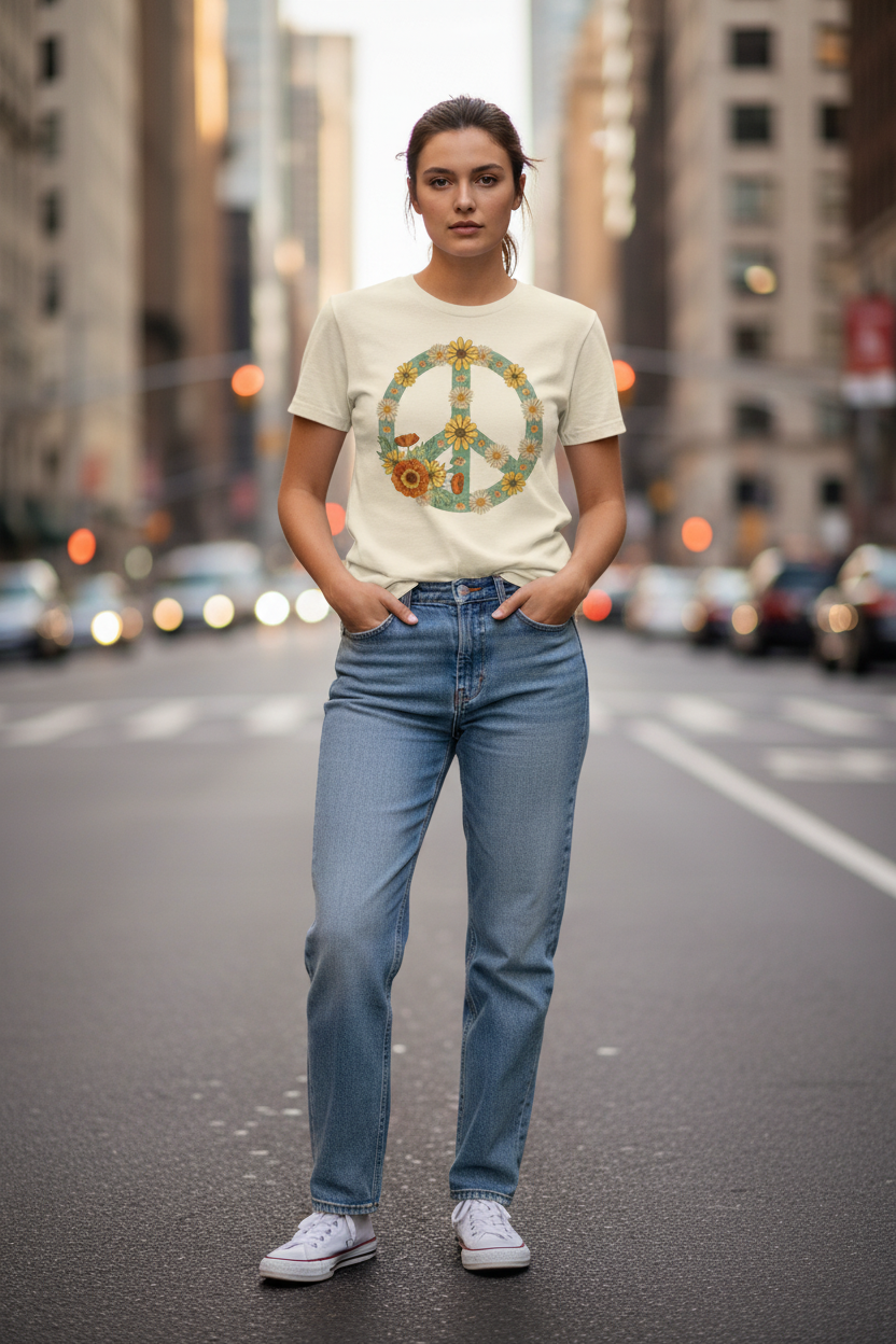 Floral Peace Cream - Standing