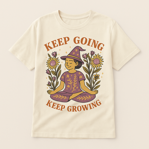 Oversized Boho T-Shirt | Positive Vibes range by Ginger Tee Clothing