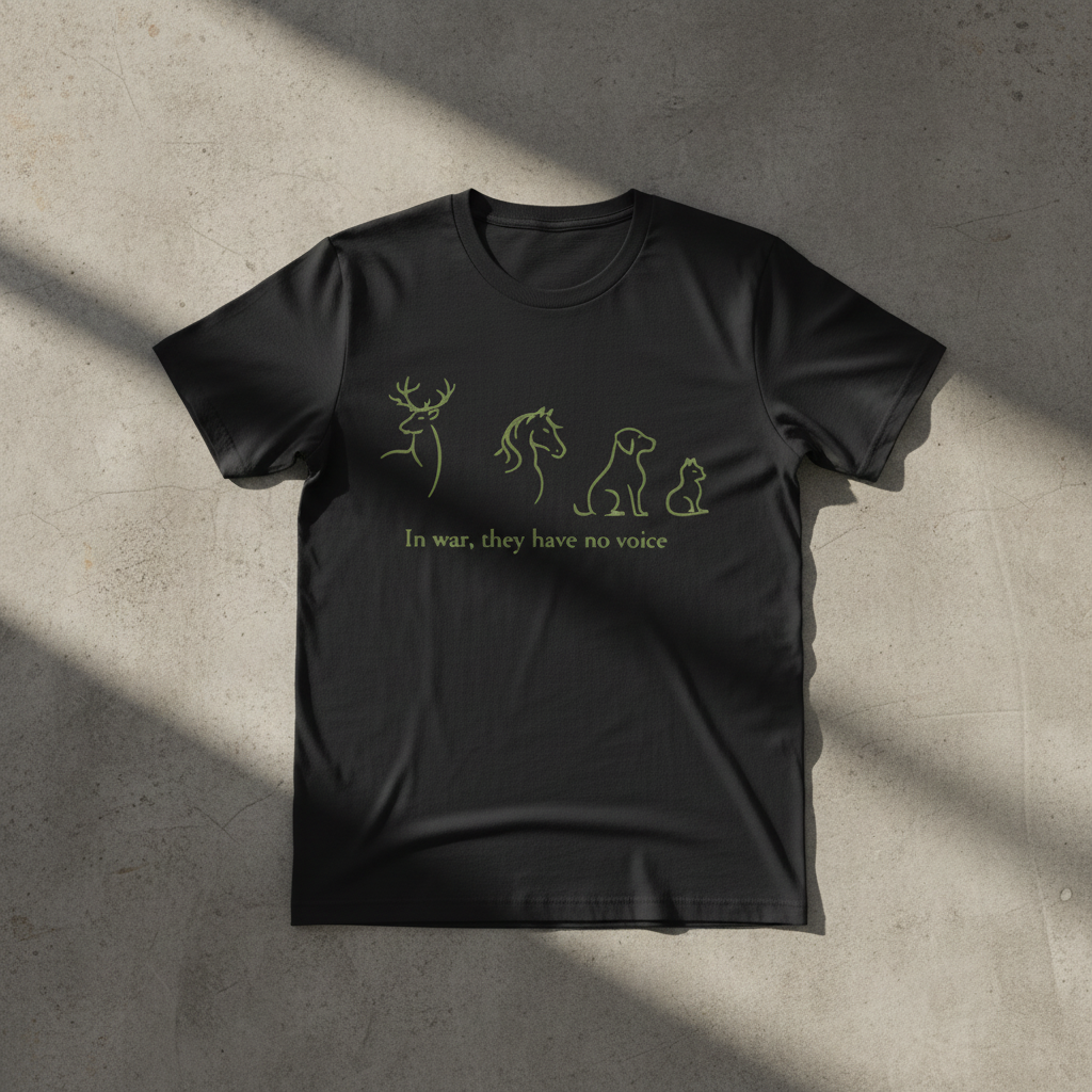 Lay Flat – Black Tee Green Print