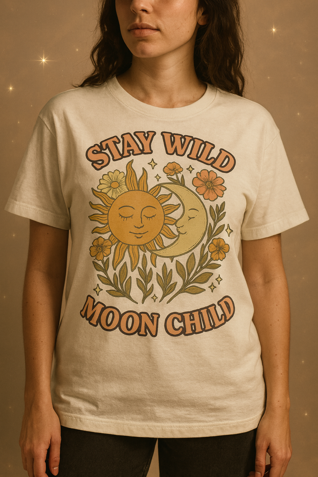 Oversized Boho T-Shirt | Positive Vibes range by Ginger Tee Clothing