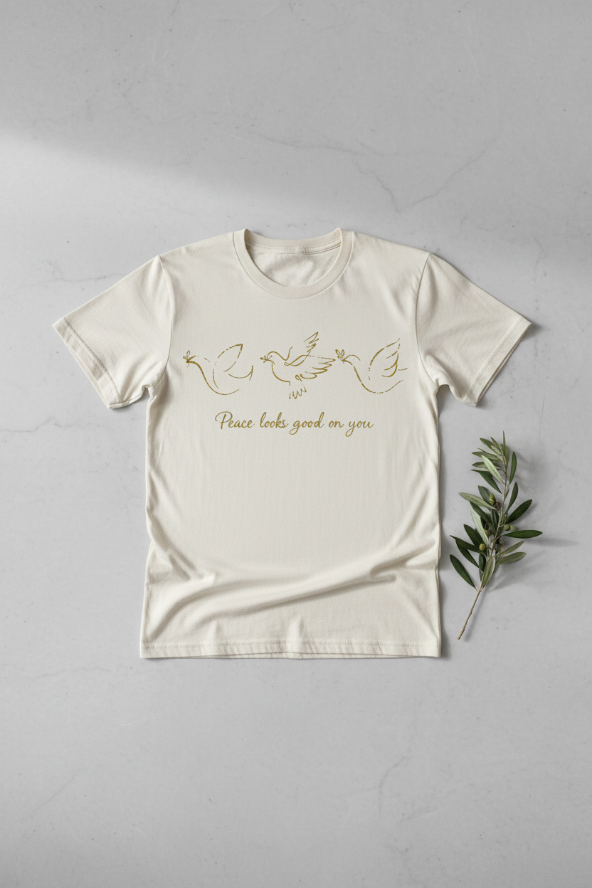 Peace Gold Doves Cream - Lay Flat