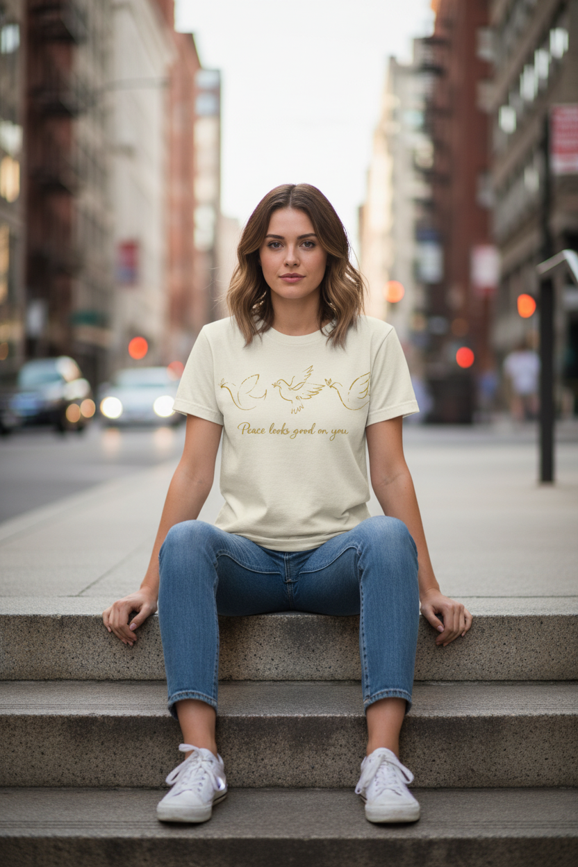Peace Gold Doves Cream - Sitting