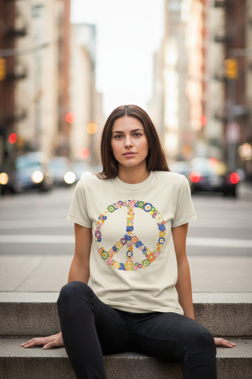 Peace Tee - Sitting