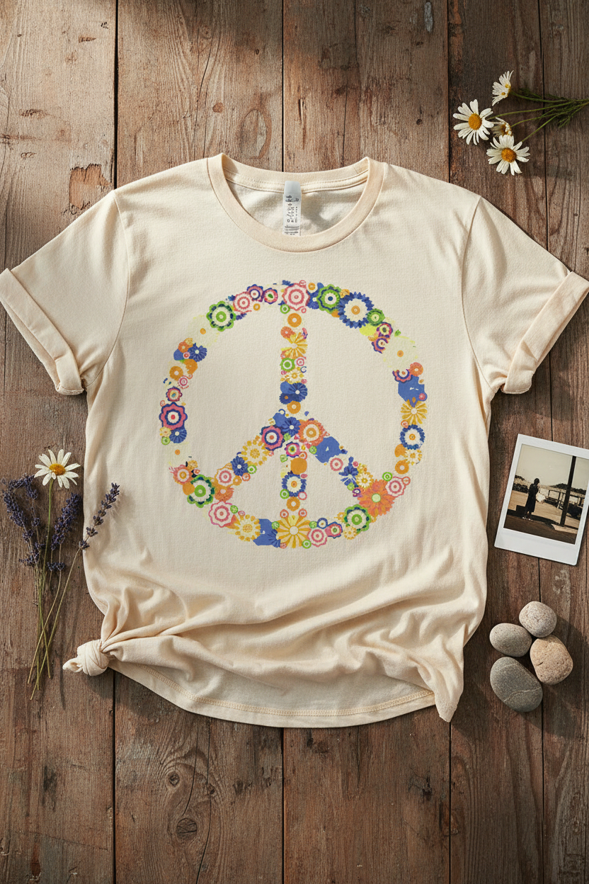 Peace Tee - Styled Lay Flat