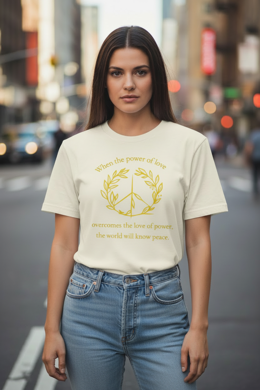 Power of Love Gold Cream - Tucked Larger Print